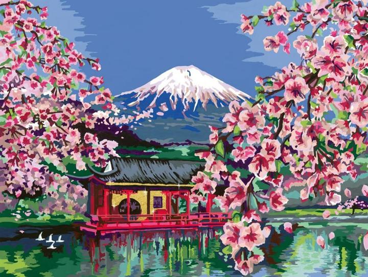 Produktbild Ravensburger CreArt - Malen nach Zahlen 23914 - Japanese Cherry Blossom - ab 14 Jahren - Malen auf