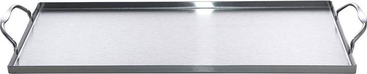Actual product image All'Grill Stainless steel grill tray with 2 handles, 39.5 x 19 x 1 cm