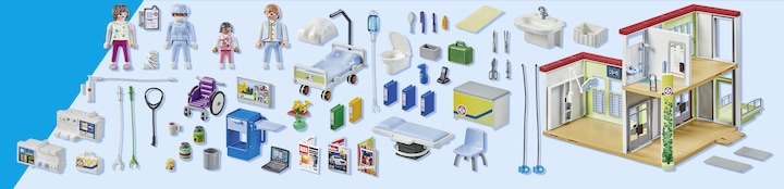 Produktbild Playmobil Modernes Krankenhaus (71615, Playmobil Action Heroes)