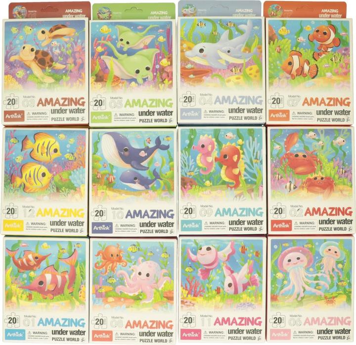 Immagine prodotto Mini puzzle mondo sommerso, 20 pezzi (20 pezzi)