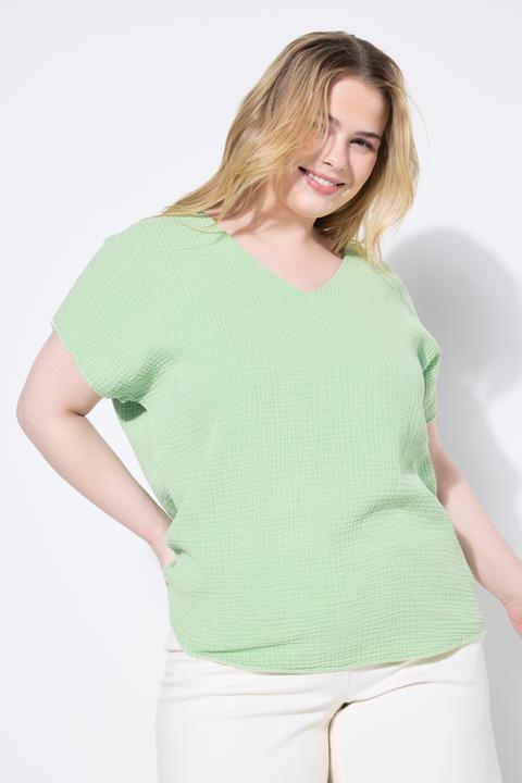 Produktbild Studio Untold Blusenshirt, oversized, Musselin, V-Ausschnitt (46, 48)