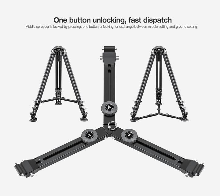 Produktbild Leofoto Video Tripod LVC-253C+BV-15 (Carbon)