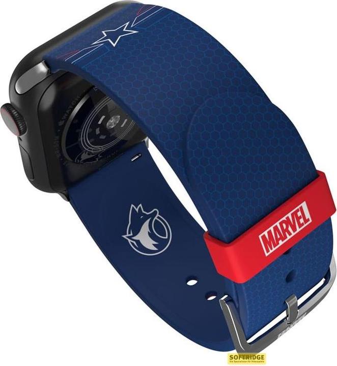 Actual product image Moby Fox Marvel bracelet pour smartwatch Insignia Collection: Captain America (Silicone)