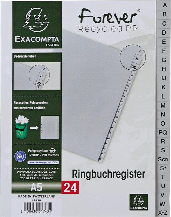 Image du produit Exacompta Onglet A5