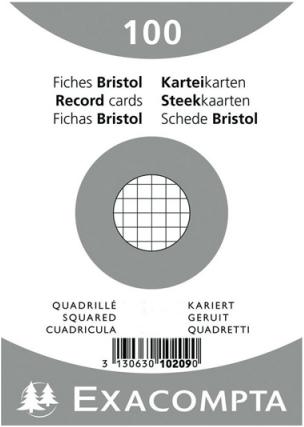 Image du produit Exacompta Fiches (A6, 205 g/m², 100 x)