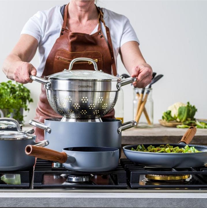 Actual product image Greenpan Mayflower Pro breakdown kit - 10 delig - PFAS-vrij (28 cm, Pan set + pot set, Aluminium)
