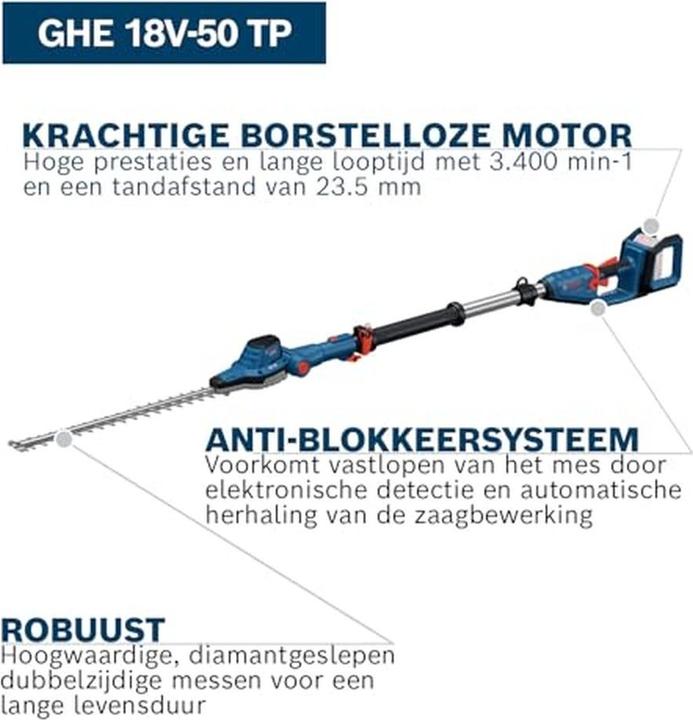 Actual product image Bosch Professional Bosch Heckenschere GHE 18V-50 TP (solo) (Rechargeable battery operated)