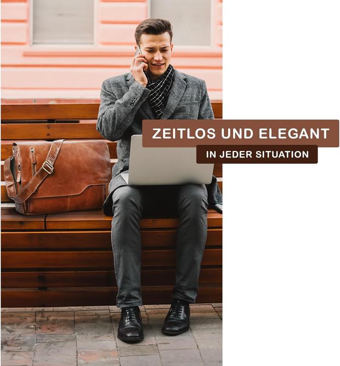Immagine prodotto Stilord Marlon - Herren Ledertasche