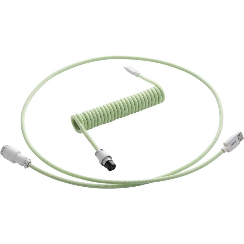 CableMod Pro Coiled Keyboard Cable USB-C zu USB Typ A, Lime Sorbet (1.50 m, USB 2.0), USB Kabel