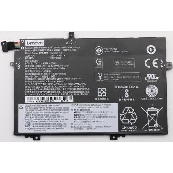 Lenovo Original Akku für 01AV466 (4120 mAh), Notebook Akku, Schwarz