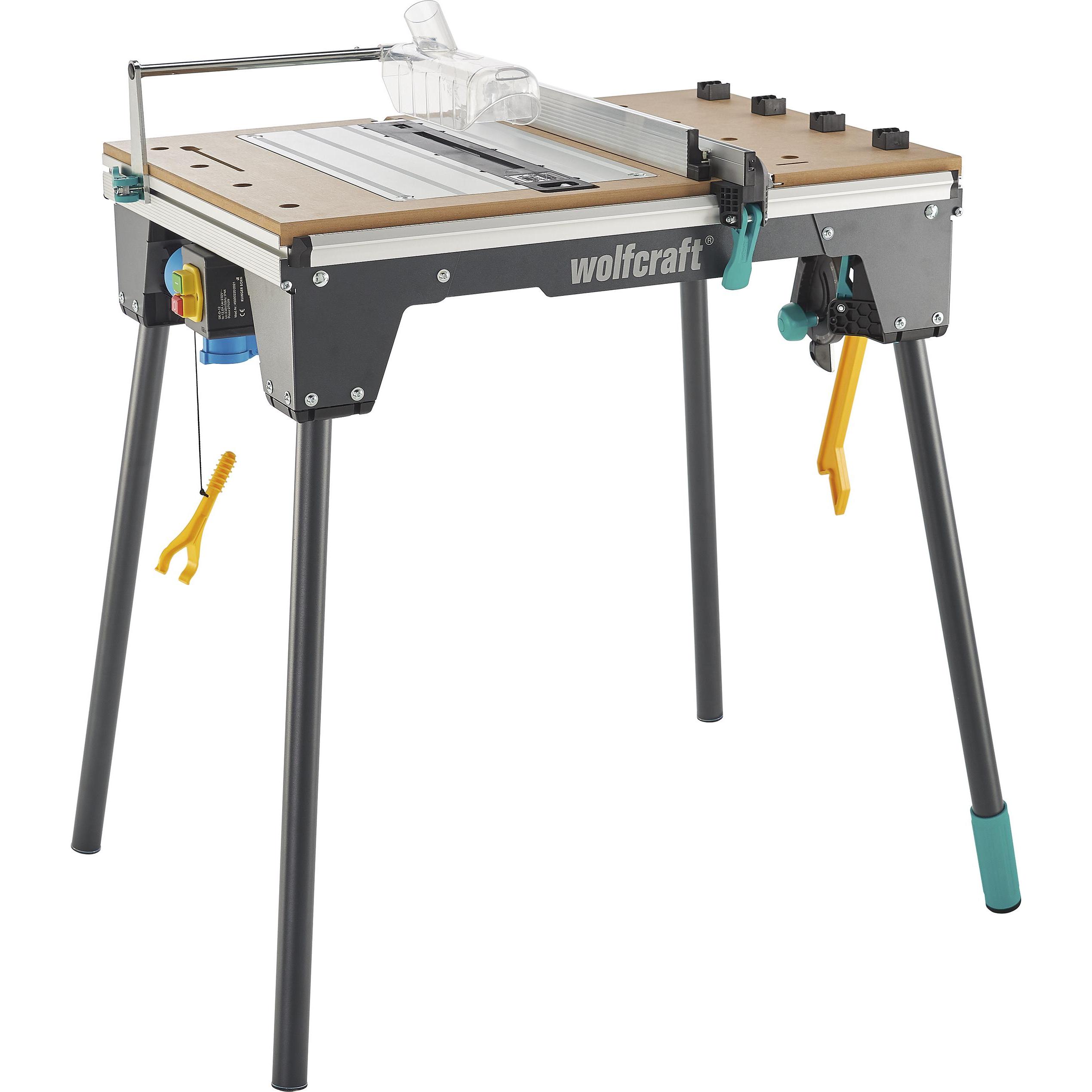 wolfcraft, Werkbank + Arbeitsbock, Maschinentisch MASTER cut 2200 (70 cm, 91.50 cm)
