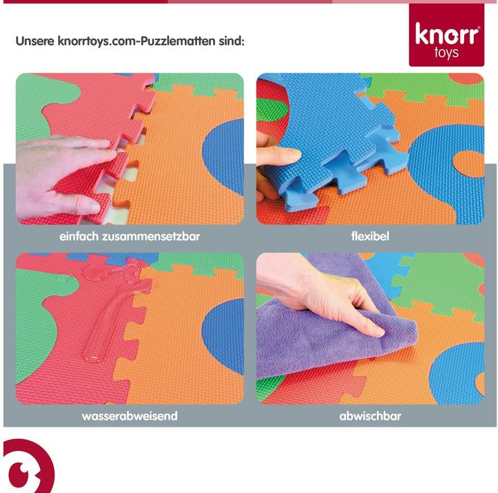 Produktbild Knorrtoys Puzzlematte - "Alphabet + Zahlen" /36-tlg./30cm (30 x 30 cm)