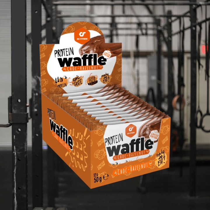 Image du produit Go Fitness Gaufrette aux protéines (Chocolat, Noisette, 12 pcs, 600 g)