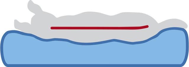Produktbild Trixie Noah Vital mattress, square, 75 × 55 cm, light grey (Hund)