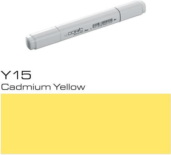 Actual product image Copic Graphic marker Classic type Y - 15 (Y15 - Cadmium Yellow, 1 x)