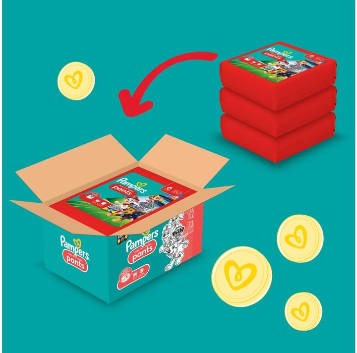 Actual product image Pampers Baby-Dry Pants Paw Patrol (Size 6, Monthly box, 138 pcs.)