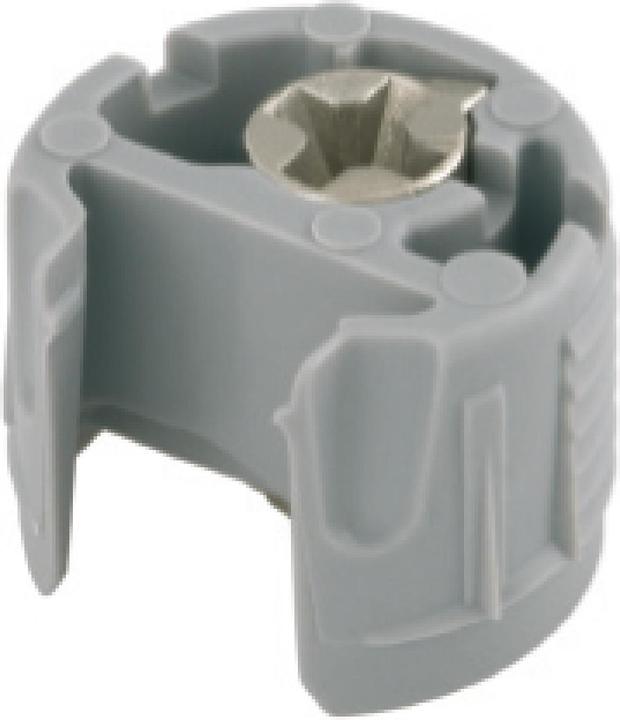 Actual product image Italiana Ferramenta Drill-in part PK2, shelf thickness 18/19 mm, drill ø 18 mm, with eccentric, grey plastic (10 pcs.)