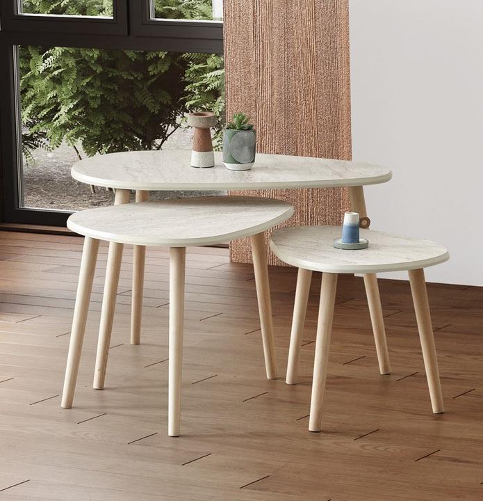 Hanah Home Alvin Coffee Table Set