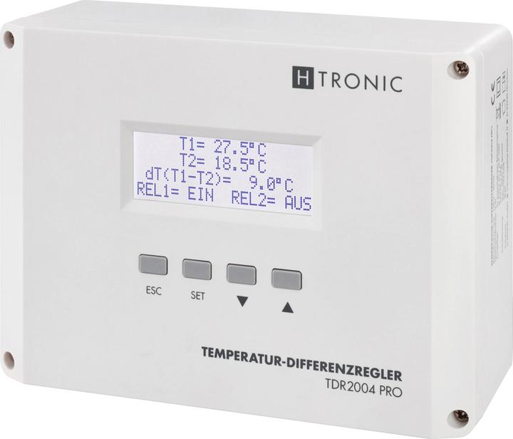 Image du produit H-Tronic TDR 2004 PRO - Régulateur différentiel de température, -99...+850°C