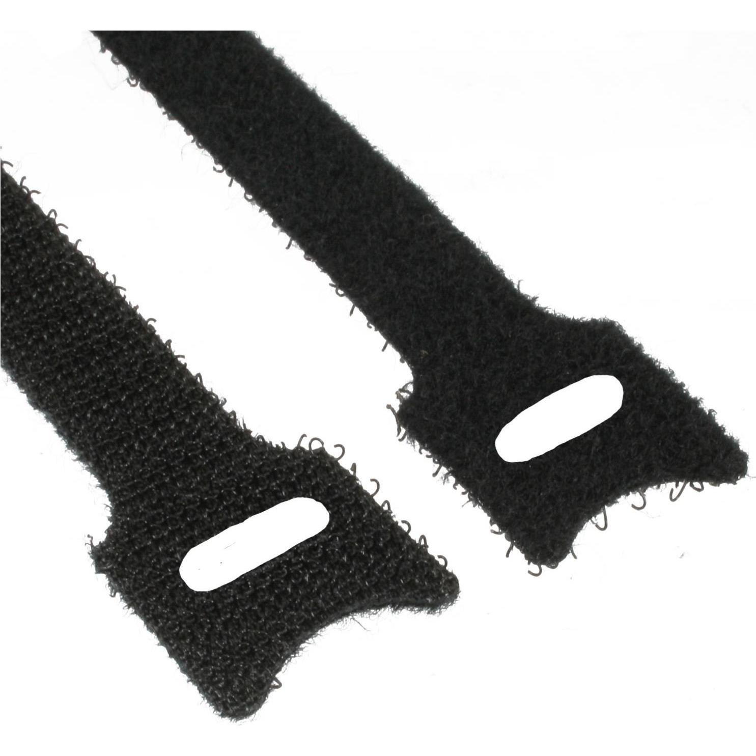 InLine, Kabelbinder, Kabelbinder Schwarz (Packung mit 10) (Klettkabelbinder, 125 mm, 10 Stk.)