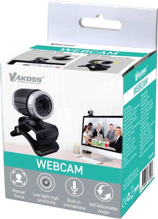 Actual product image Vakoss WS-3355 VGA webcam with microphone (0.30 Mpx)