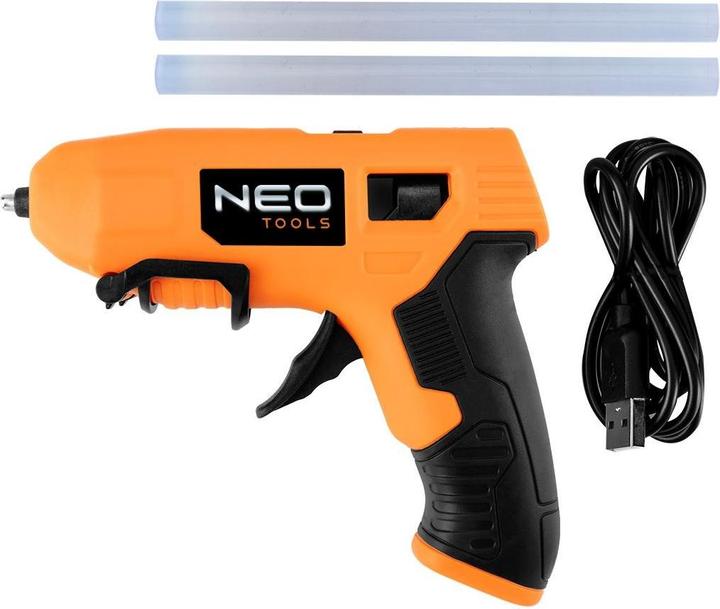 Neo Pistolet à colle 11 mm, 4 V, alimentation par USB