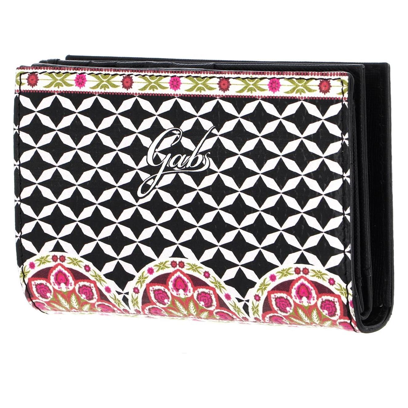 Gabs, Damen, Portemonnaie, GMONEY14 Wallpaper Ruga Black Wallet, Mehrfarbig