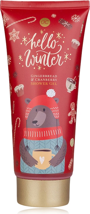 Actual product image Accentra Shower gel HELLO WINTER in tube, 200ml, fragrance: Gingerbread & Cranberry, colour: (200 ml)