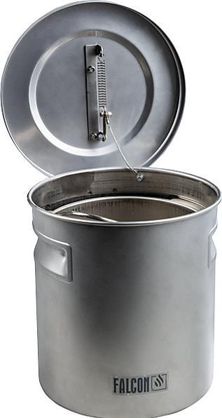 Actual product image Denios Small parts cleaner, capacity 8 l, stainless steel, with lid. (26.40 cm, 20.20 cm)