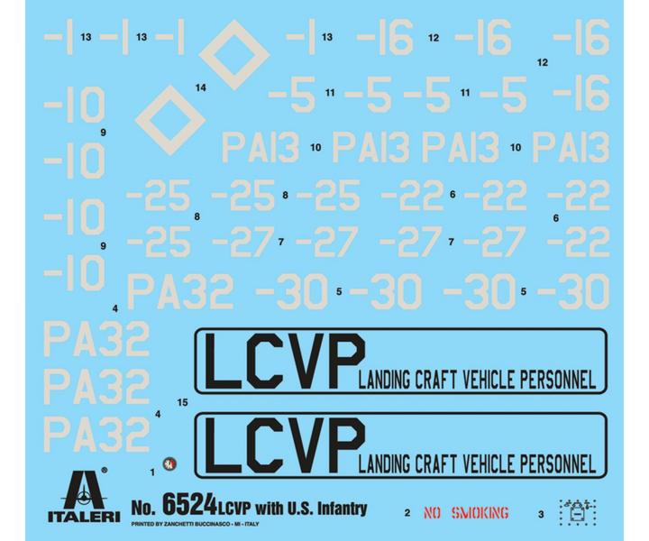 Actual product image Italeri LCVP with US Infantry