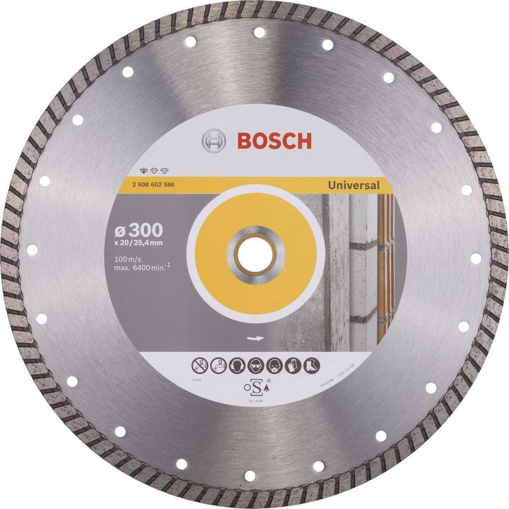 Produktbild Bosch Professional Zubehör Diamanttrennscheibe Standard for Universal Turbo, 300 x 20,00/25,40 x 3 x 10