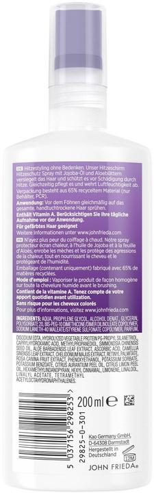 Image du produit John Frieda Frizz Ease Spray Ecran Chaleur 200 ml (200 ml)