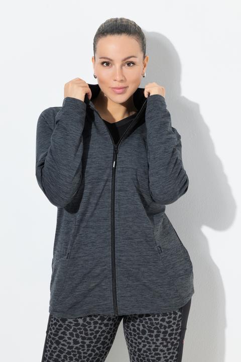 Actual product image Ulla Popken Quick Drying Zip Up Sweatshirt (56)