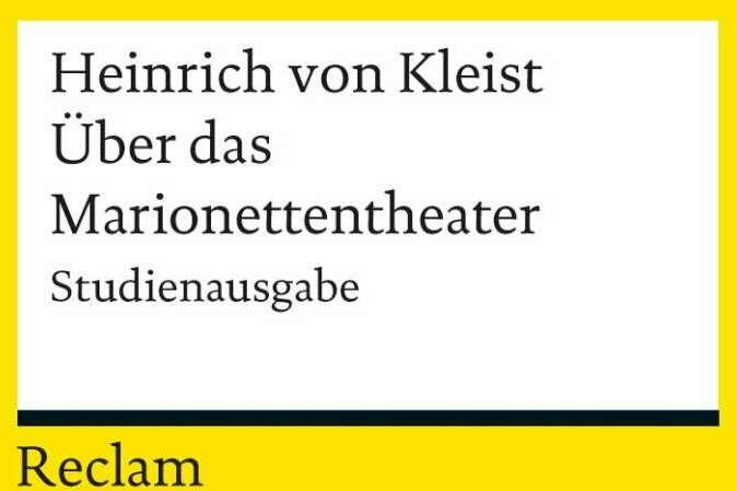 Produktbild Über das Marionettentheater (Deutsch, Heinrich von Kleist, 2013)