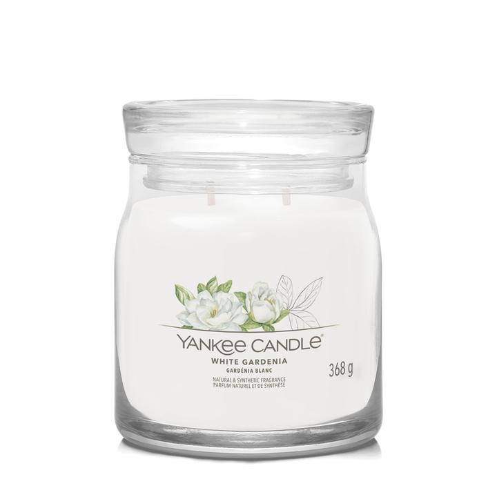 Actual product image Yankee Candle Duftkerze White Gardenia Signature Medium Jar