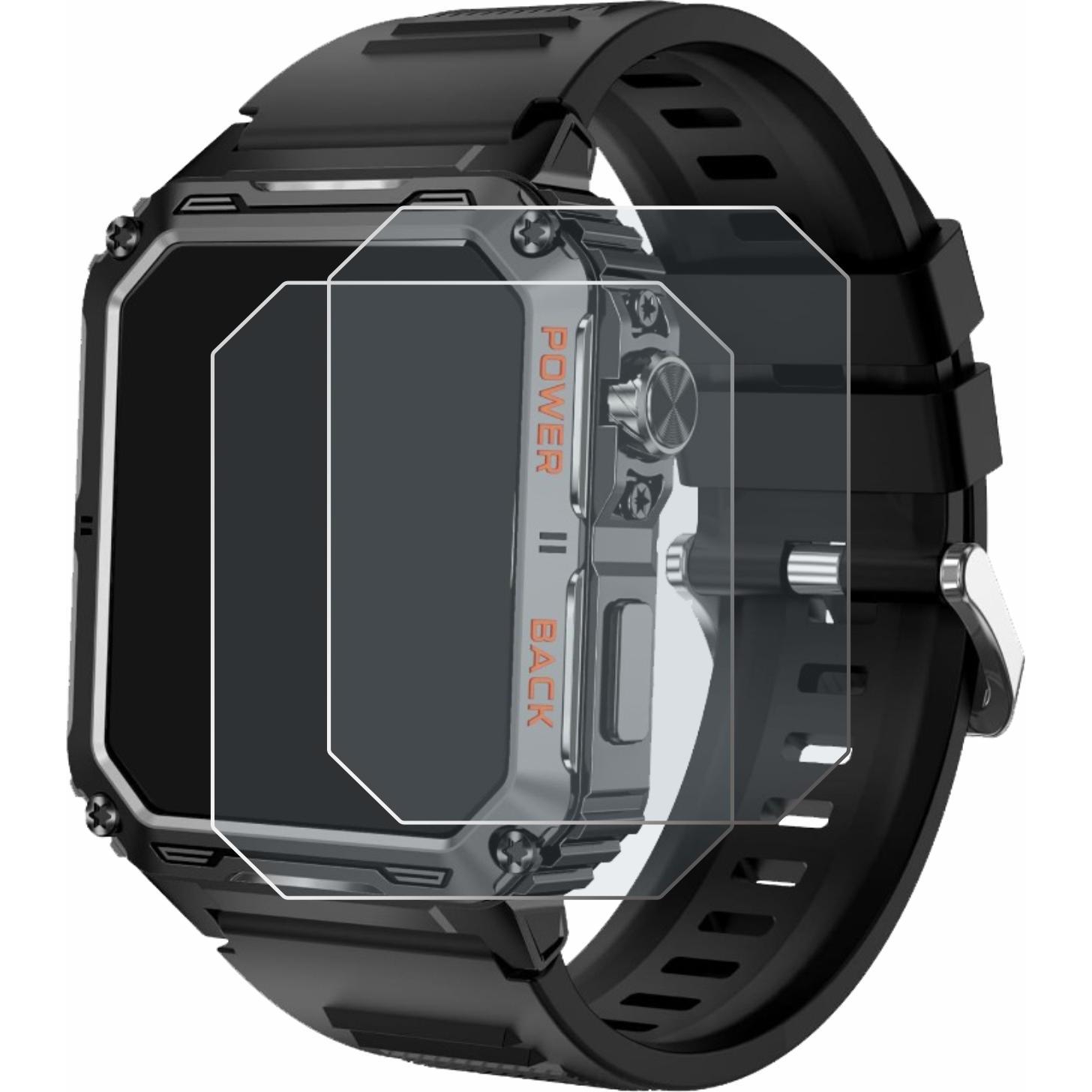 Thumbnail - BROTECT Entspiegelungsfolie Displayschutz Displayschutzfolie Folie Matt, Smartwatch Schutzfolie, Grau