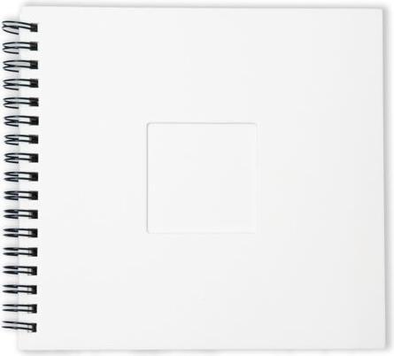 Actual product image art by marlene Spiral Passepartout-Notizbuch 150x150x15 mm, Beige, 1 Stück