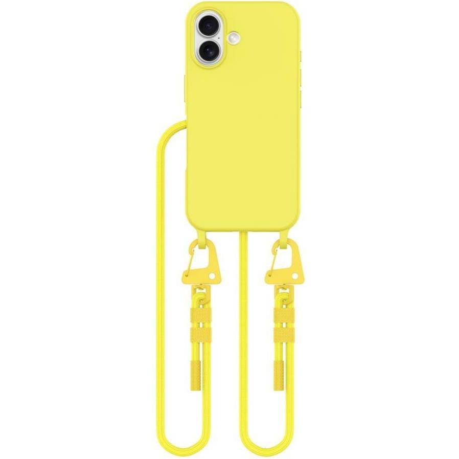 Tech-Protect MagNecklace MagSafe Case with Lanyard for iPhone 16 - Yellow, Handykette, Gelb