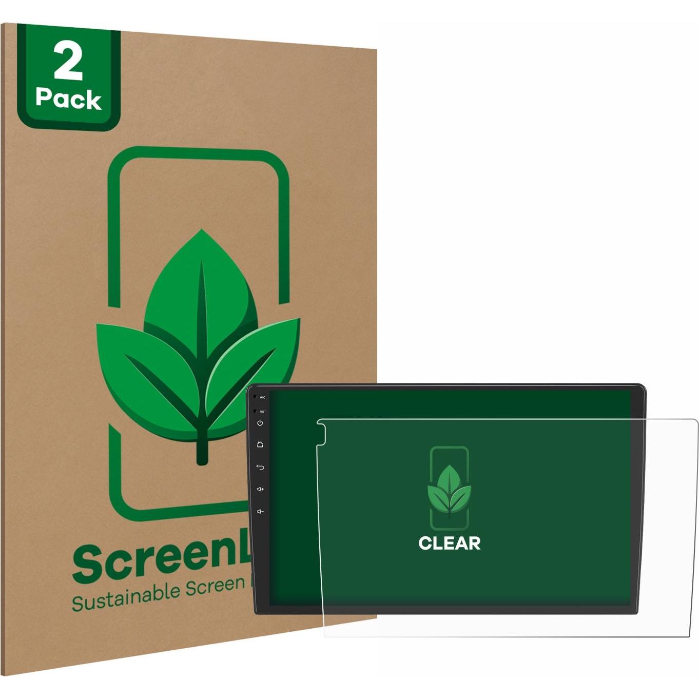 ScreenLeaf, Fahrzeug Navigation Zubehör, Schutzfolie nachhaltiger Displayschutz Displayschutzfolie Folie Klar Transparen...