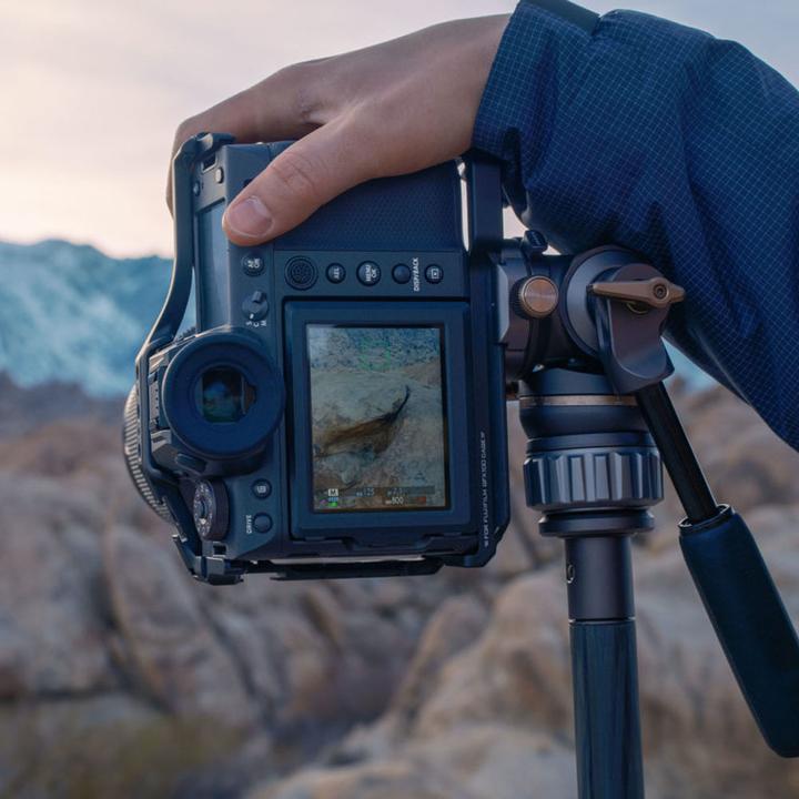 Image du produit Tilta VT05 Tête fluide vidéo de voyage, trépied à 3 branches en fibre de carbone (Carbone, Métal)