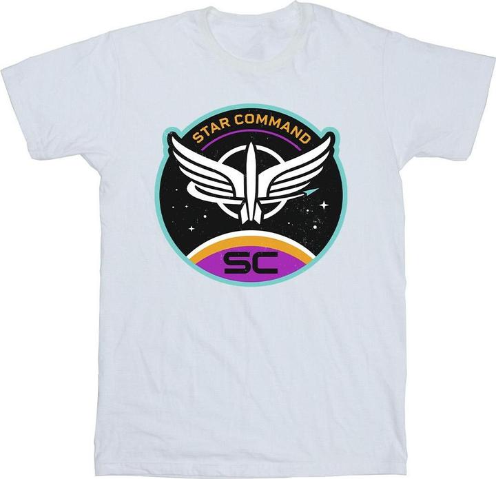 Actual product image Disney Mens Lightyear Star Command Circle T-Shirt (S)