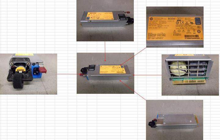 Actual product image HP Voeding 800W CS Titanium 754378-001