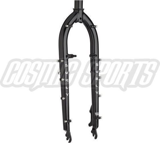 Produktbild Surly Ogre Stahl Gabel, 27.5+/29", 28.6-30, 43mm, 468mm, 100x9mm QR, IS Disc/Cantilever, black