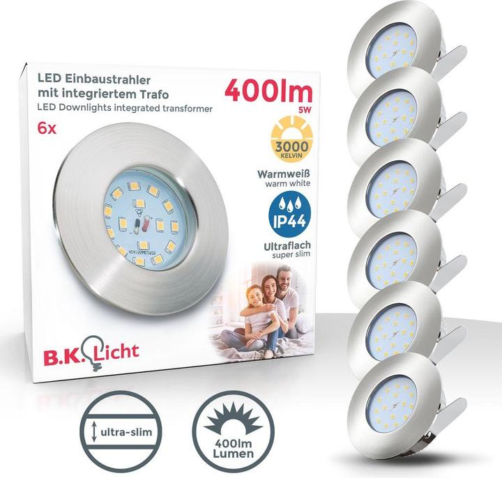 Produktbild B.K.Licht Einbauleuchten (400 lm)