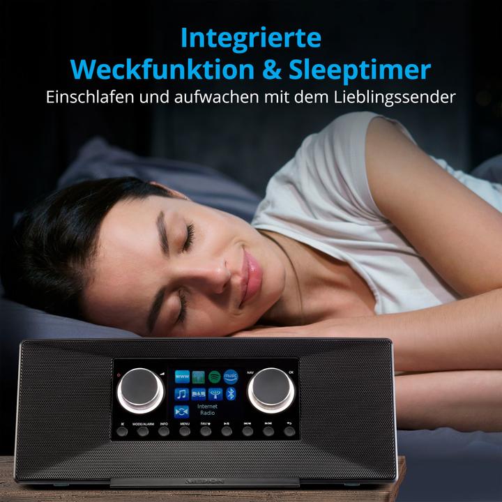 Image du produit Medion P85333 - DAB+ internetradio - Wifi - FM-ontvangst - Zwart (DAB+ DAB, AM, FM, MF, WiFi)