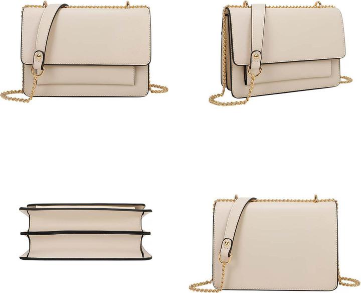 Produktbild Gallantry Damen Umhängetasche Goldkette Fronttasche Klappe