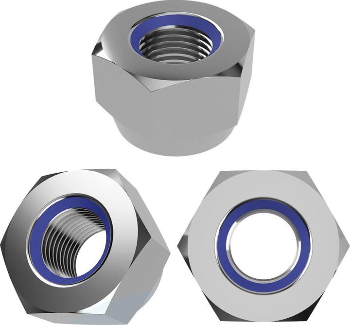 Image du produit Offgridtec Écrous autobloquants M10 acier inoxydable V2A 304 DIN 985 25 pcs. (M10)