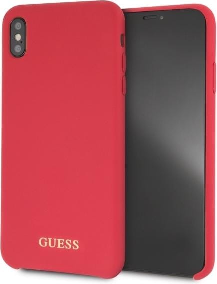 Produktbild Guess GUHCI65LSGLRE iPhone Xs Max red /czerwony hard case Silicone (Apple iPhone XS Max)
