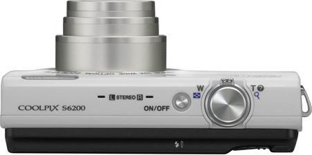 Produktbild Nikon Coolpix S6200, 16MP, 10x Zoom, HD-Movies, Weiss (1/2,3'')
