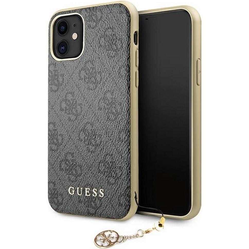 Guess Case mit Anhänger (Apple iPhone 11), Smartphone Hülle, Grau